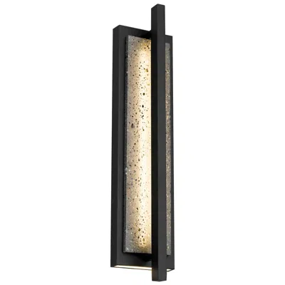 Alteck Dakota 24" High Black Led Wall Sconce