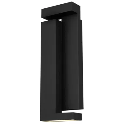 Alteck Dance 18" High Sand Black Led Wall Sconce