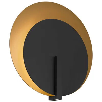 Alteck Eclispe 24 3/4" High Sand Black Led Wall Sconce
