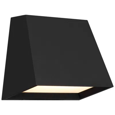 Alteck Fillet 5" High Sand Black Led Wall Sconce