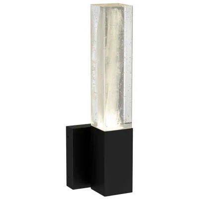 Alteck Folio 14 3/8" High Sand Black Led Wall Sconce