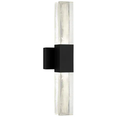 Alteck Folio 24" High Sand Black Led Wall Sconce