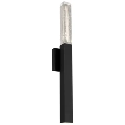 Alteck Folio 31" High Sand Black Led Wall Sconce
