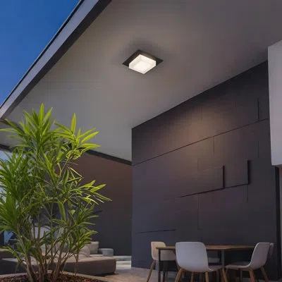 Alteck Foursquare Flush Mount In Black