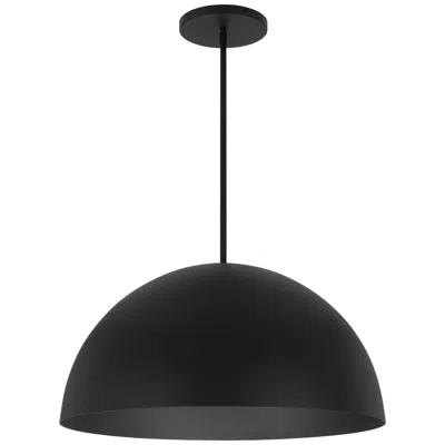 Alteck Half Round 24" Sand Black Led Pendant