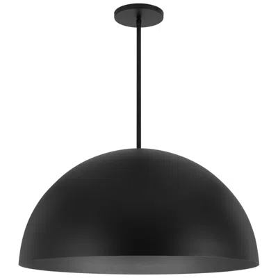 Alteck Half Round 31 1/2" Sand Black Led Pendant