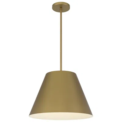 Alteck Jaz 16" Painted Brass Led Pendant