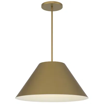 Alteck Jaz 22" Painted Brass Led Pendant
