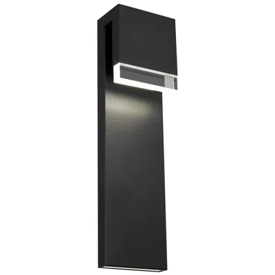 Alteck Lagos 24" High Sand Black Led Wall Sconce