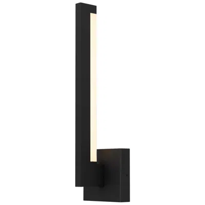 Alteck Lana 18" High Sand Black Led Wall Sconce
