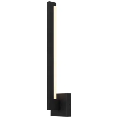 Alteck Lana 24" High Sand Black Led Wall Sconce