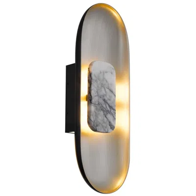 Alteck Marilyn 20" High Brushed Aluminum Led Wall Sconce