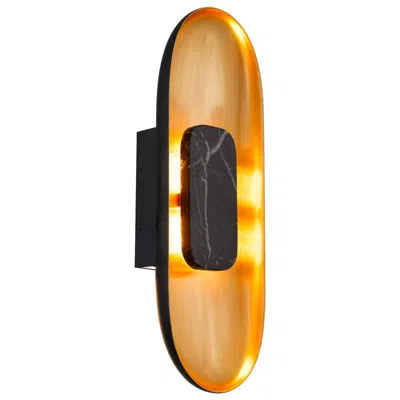 Alteck Marilyn 20" High Brushed Brass Led Wall Sconce