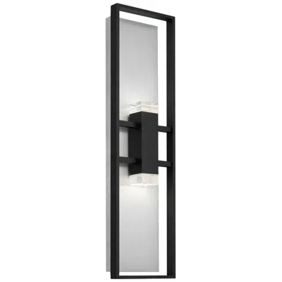 Alteck Mars 32" High Sand Black Led Wall Sconce