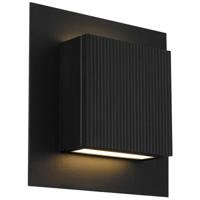 Alteck Miami 10 1/4" High Sand Black Led Wall Sconce