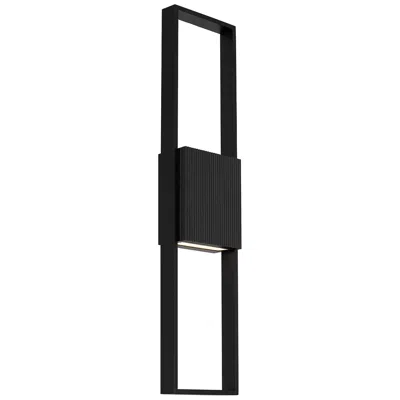 Alteck Miami 32" High Sand Black Led Wall Sconce