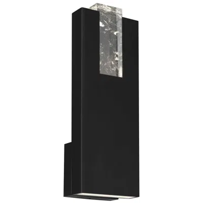 Alteck Mille 18" High Sand Black Led Wall Sconce