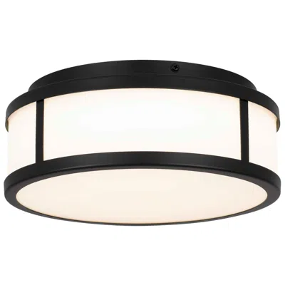 Alteck Panel Round 10" Sand Black Led Flush Mount