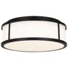 Alteck Panel Round 14" Sand Black Led Flush Mount