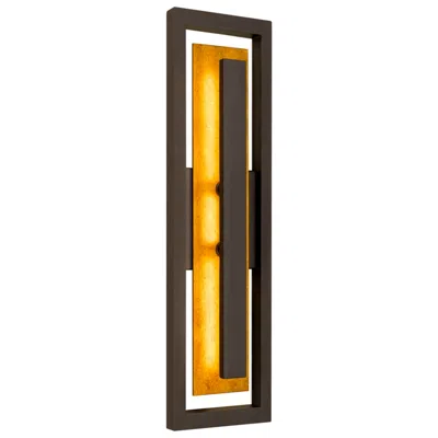 Alteck Panels 26 1/4" High Dark Bronze Led Wall Sconce