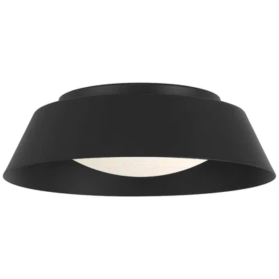 Alteck Pez 11" Sand Black Led Flush Mount