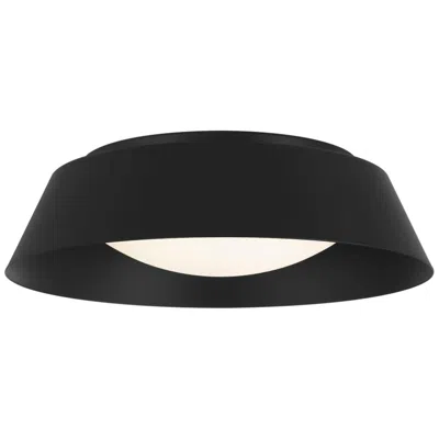 Alteck Pez 15" Sand Black Led Flush Mount