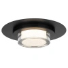 Alteck Plate Flush Mount In Black