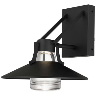Alteck Radiant 10 1/2" High Sand Black Led Wall Sconce