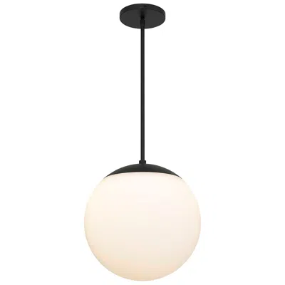 Alteck Rondure 14" Sand Black Led Pendant