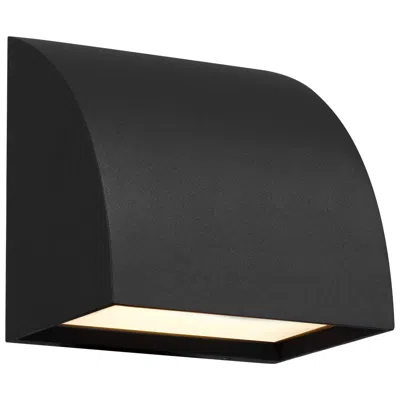 Alteck Slope 4 1/2" Wide Sand Black Led Wall Sconce