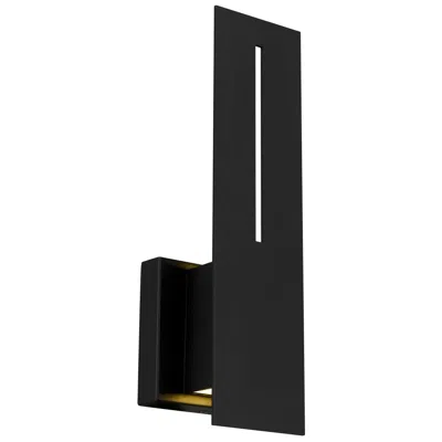 Alteck Slot 15" High Sand Black Led Wall Sconce