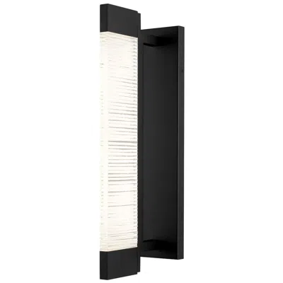 Alteck Solice 21" High Sand Black Led Wall Sconce