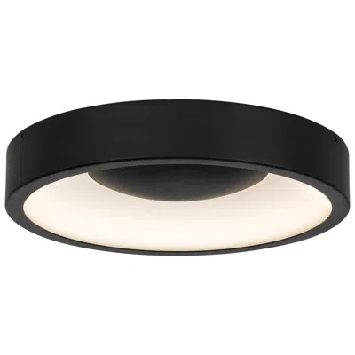 Alteck Stellar 11" Sand Black Led Flush Mount