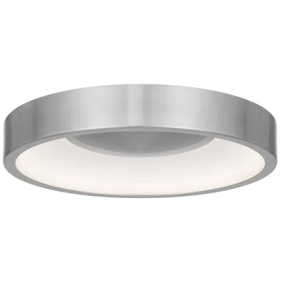 Alteck Stellar 14" Brushed Aluminum Led Flush Mount