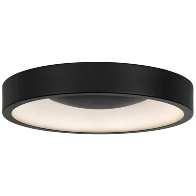 Alteck Stellar 14" Sand Black Led Flush Mount