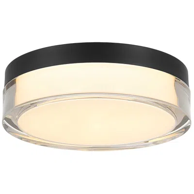 Alteck Sunspot 9" Sand Black Led Flush Mount