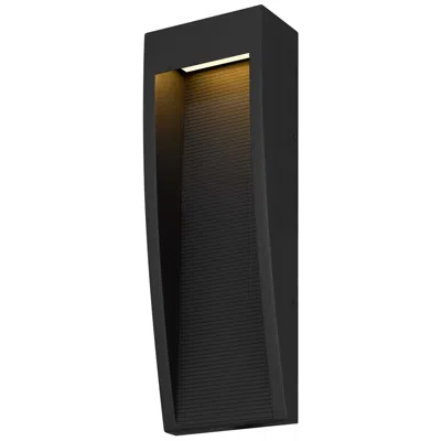 Alteck Taper 16" High Sand Black Led Wall Sconce