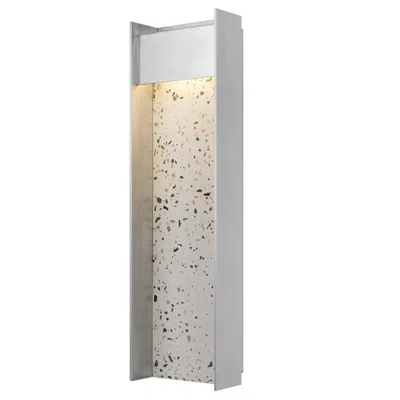 Alteck Terrazzo 20" High Brushed Aluminum Led Wall Sconce