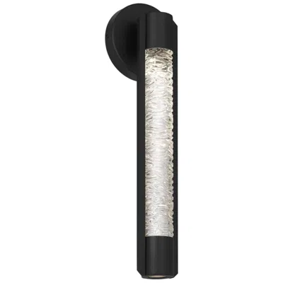 Alteck Tig 18" High Sand Black Led Wall Sconce