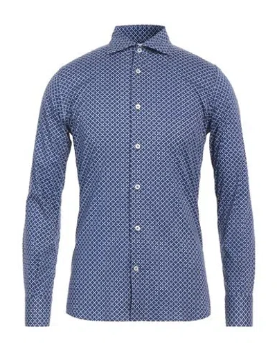 Altemflower Man Shirt Blue Size 15 ½ Cotton, Elastane