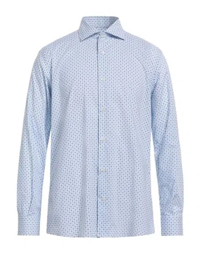 Altemflower Man Shirt Sky Blue Size 15 Cotton