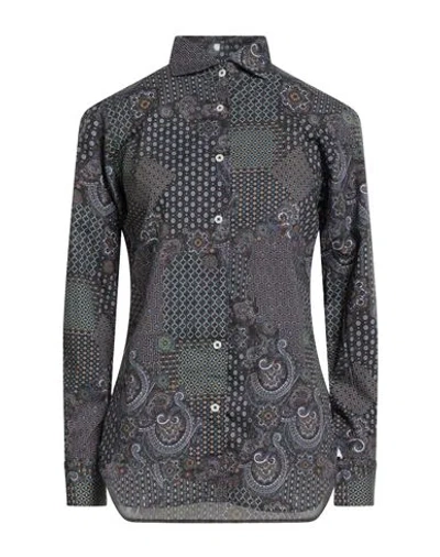Altemflower Woman Shirt Midnight Blue Size 12 Cotton