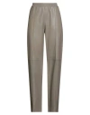 Alter Ego Woman Pants Sage Green Size L Sheepskin In Green