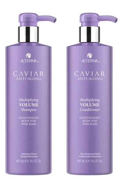 Alterna Caviar Anti-aging Multiplying Volume Shampoo & Conditioner Bundle $111 Value, 16.5 oz In White