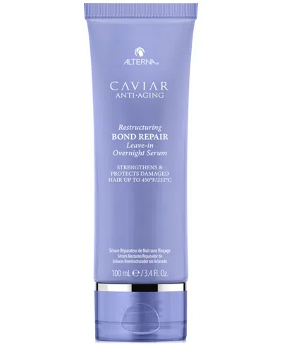 Alterna Caviar Restructuring Bond Repair Leave-in Overnight Serum, 3.4 Oz. In No Color