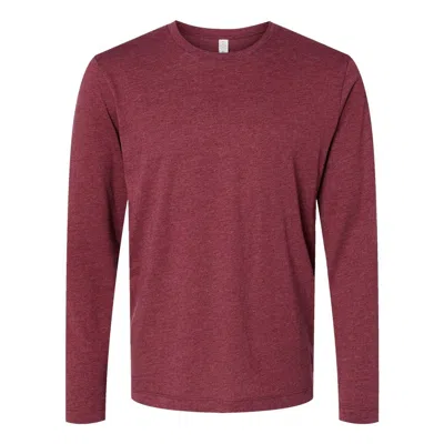 Alternative Cotton Jersey Long Sleeve Cvc Go-to Tee In Burgundy