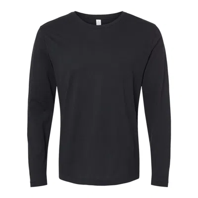 Alternative Cotton Jersey Long Sleeve Go-to Tee In Black