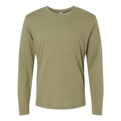 Alternative Cotton Jersey Long Sleeve Go-to Tee In Green