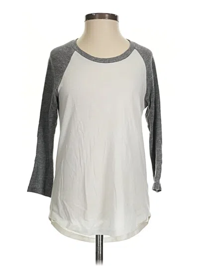 Pre-owned Alternative Earth 3/4 Sleeve T-shirt In Gray