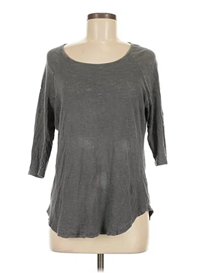 Pre-owned Alternative Earth 3/4 Sleeve T-shirt In Gray